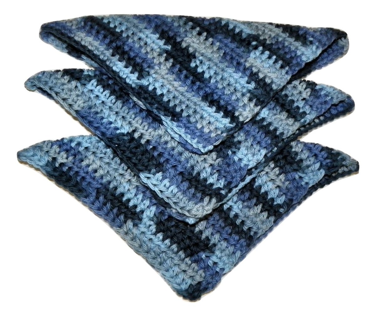 LifeUnsorted's tweet photo. Check out Crocheted Dishcloths, Set of 3 Handmade, "Blue Camo" #Handmade https://t.co/0INGw33gHG via @eBay https://t.co/JBXjTXIZiy