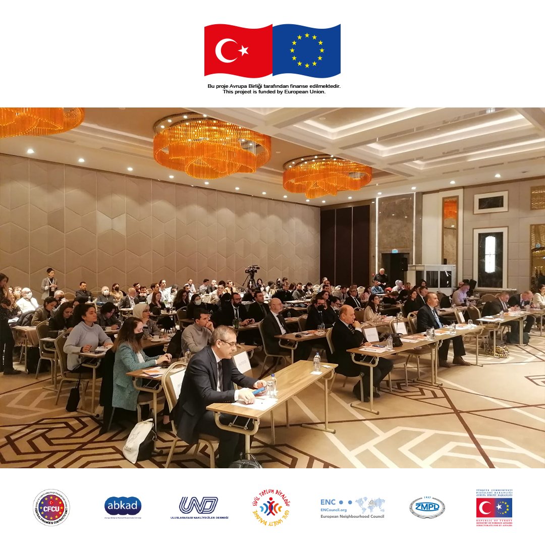 Sivil Toplum Diyaloğu VI çerçevesinde ABKAD’ın liderliği ile yürütülen “Türkiye ile Avrupa Birliği Arasında Yeni Bir Karayolu Taşımacılığı İşbirliği: Beklentiler ve Olasılıklar” projesinin Kapanış Toplantısı’nda İstanbul’da bir araya gelindi.