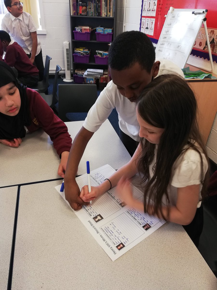 GaskellPrimary's tweet photo. 5H have been learning about Henry VIII's wives during Topic this afternoon. #divorcedbeheadeddied #divorcedbeheadedsurvived @GaskellHistory #Tudors #history https://t.co/HANL15zLE0
