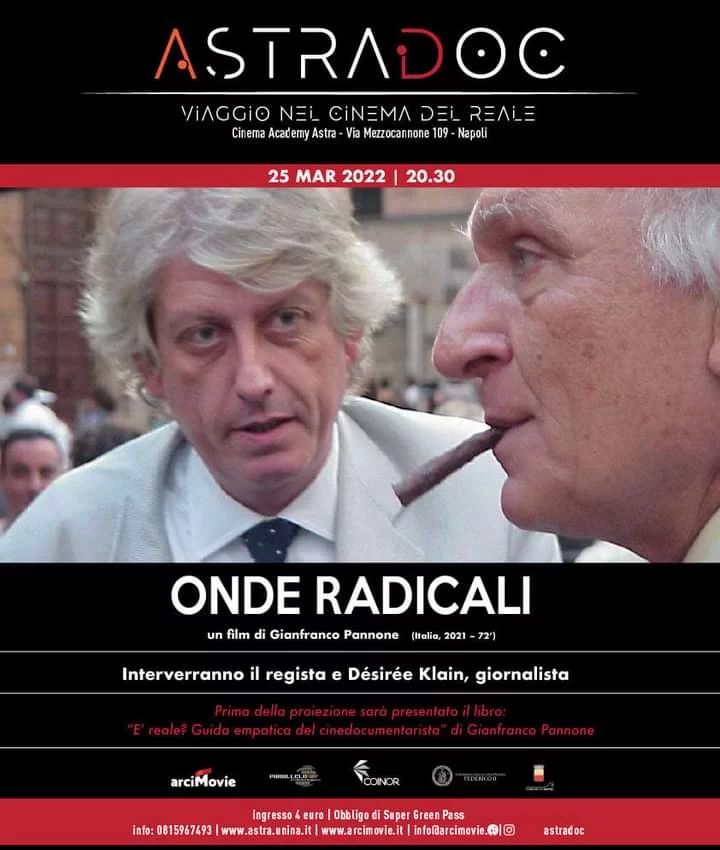 Domani, 25 marzo  #OndeRadicali di <a href="/gf_pannone/">Gianfranco Pannone</a> arriva a #Napoli al Cinema Astra h 20:30 nell'ambito di Astradoc - Viaggio nel cinema del reale! Non mancate!