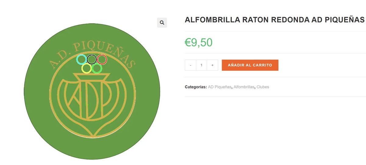 🖱️ Navega por internet con la alfombrilla del ratón del <a href="/ADP1967/">Agrupación Deportiva Piqueñas</a> 

💶 9,50€/unidad

💰 Precios especiales por cantidades

➡️ Enlace al ratón: detoomas.com/.../alfombrill…

➡️ Enlace a la tienda online del <a href="/ADP1967/">Agrupación Deportiva Piqueñas</a>: detoomas.com/categoria-prod…

💻 detoomas.com