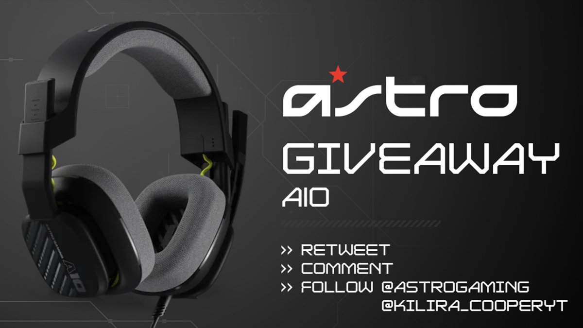 🎁 CONCOURS ASTRO GAMING 🎁
.
Avec <a href="/ASTROGamingFR/">ASTRO Gaming France</a> on fait gagner un ASTRO A10 et pour participer il te suffit de :
✅FOLLOW <a href="/ASTROGamingFR/">ASTRO Gaming France</a> &amp; <a href="/Kilira_CooperYT/">Kilira Cooper</a>
🔄RT ce tweet 
🖋️Commenter sous le post 
.
Résultat le : 28 Mars 🔥