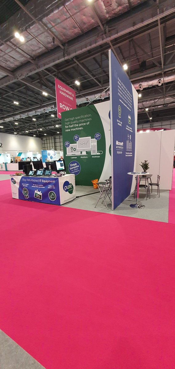 PureITRefurb's tweet photo. Day 2 at @Bett_show is well and truly underway! Been a great day catching up with existing customers and meeting loads of potential new ones! So if you are here and want to have a chat with a Tea or Coffee! Pop by Stand SD50 #Bett2022 #refurbished #Laptops #desktops https://t.co/GEqlSoO6QN