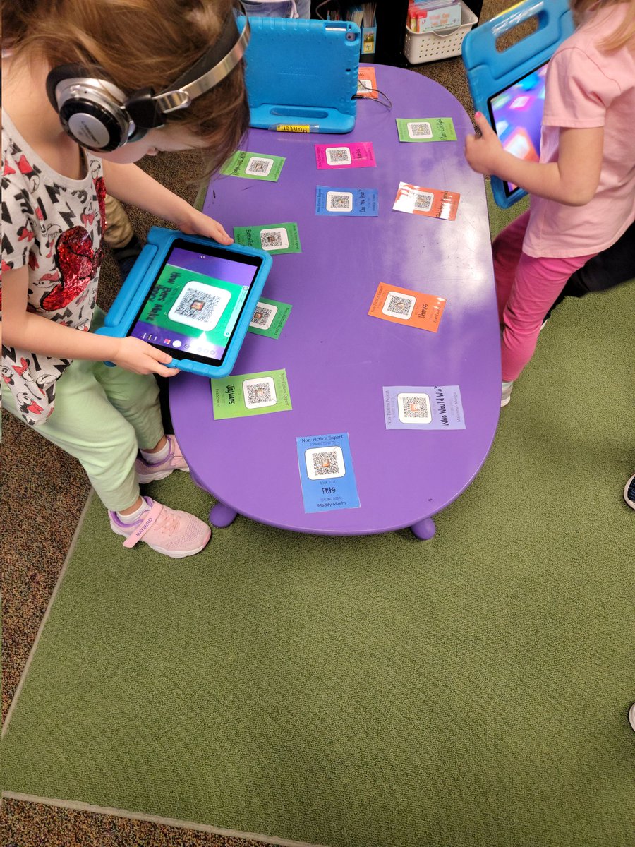 A huge Thank You to <a href="/MsB_Davis/">𝔹𝕣𝕚𝕥𝕥𝕒𝕟𝕪 𝔻𝕒𝕧𝕚𝕤</a> for sharing her first graders QR code books they made. Thank you for your amazing talents and showing our kinders yet another way to enjoy and encourage a love of reading!