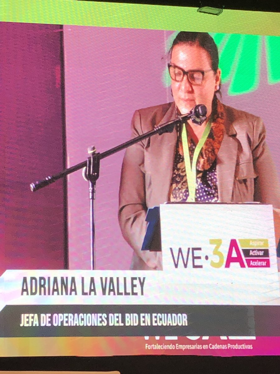 <a href="/adrianalv01/">Adriana La Valley</a> promoviendo el ecosistema emprendedor y fortaleciendo las PYMEs lideradas por mujeres con el Programa #WE3A Aspirar, Activar y Acelerar con la <a href="/lacamaradequito/">Cámara de Comercio de Quito</a> para Ecuador