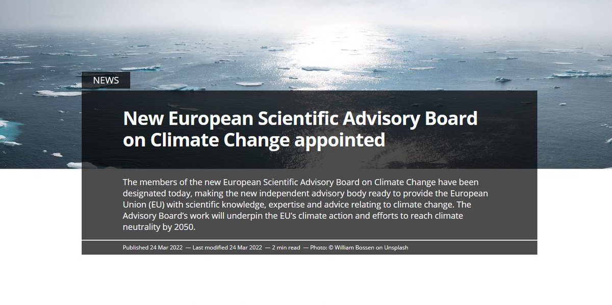 Matthias Duwe @matthiasduwe.bsky.social (@matthias_duwe) on Twitter photo Amidst the gloom of daily war news a positive note:
<a href="/EUEnvironment/">EU EnvironmentAgency</a> have announced the members of the European Scientific Advisory Board on Climate Change (#ESABCC)!
Congratulations to the impressive line-up of climate #brainpower assembled! 👏🇪🇺📊🧠
eea.europa.eu/highlights/new… Amidst the gloom of daily war news a positive note:
<a href="/EUEnvironment/">EU EnvironmentAgency</a> have announced the members of the European Scientific Advisory Board on Climate Change (#ESABCC)!
Congratulations to the impressive line-up of climate #brainpower assembled! 👏🇪🇺📊🧠
eea.europa.eu/highlights/new…