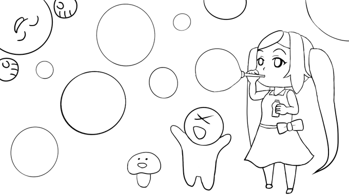 こんな感じで大丈夫かな?
#イオリの塗り絵 
