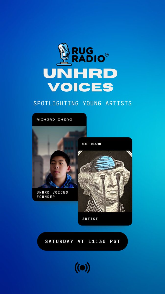 richardzphotoz's tweet photo. Join me on @RugRadio's UNHRDVoices with the young artist, @eerieum_, this Saturday as we discuss and learn about his project \V/alue!
•
\V/alue is a collection consisting of hand illustrated 1 of 1 pieces painted on US currency! 
• 
Come! 
@johnknopf @farokh @RugRadio https://t.co/zUURQ1mSEL