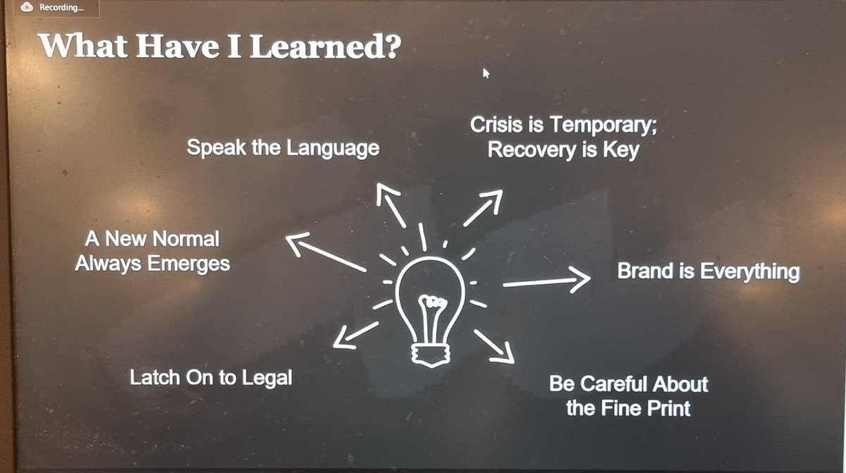 ThePWorld's tweet photo. Great #crisis #communications tips by Nancy Bistritz Balkan from Purchasing Power.
#ccbc18
πΊπ² https://t.co/dsyHwARP0O