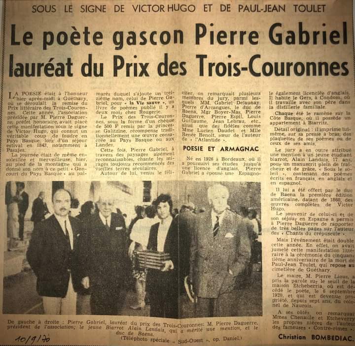 EspritGascon's tweet photo. @archives_gers
Son père crée en effet une #distillerie à #Mouchan - dont l'école porte aujourd'hui le nom de Pierre Gabriel - puis à #Condom.
✅ Poète discret, Pierre Gabriel a laissé une oeuvre foisonnante, reconnue, acquise dernièrement par les Archives départementales et https://t.co/PvCgfAWrQw