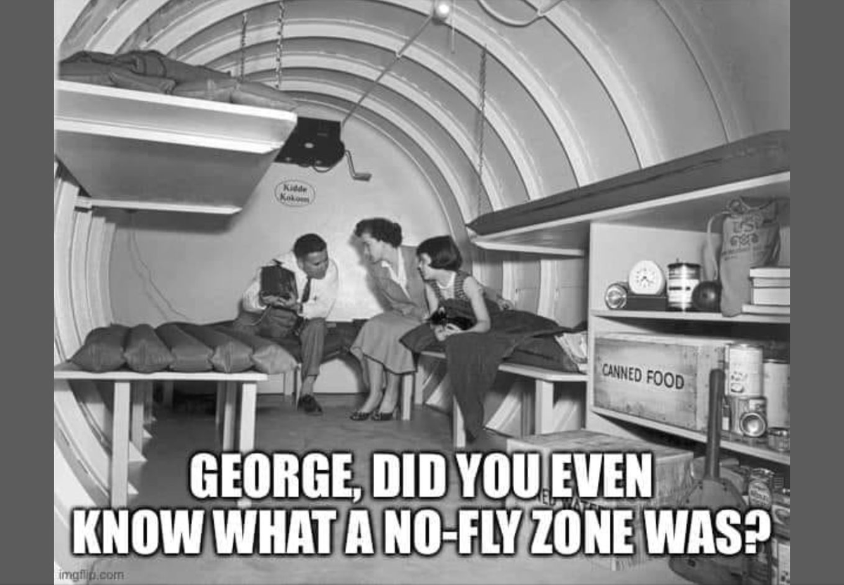 808constituent's tweet photo. A no fly zone means shooting down Russian planes.
It means war with Russia.
It could mean the end.
#NoNoFlyZone https://t.co/ICdhRa2Paw
