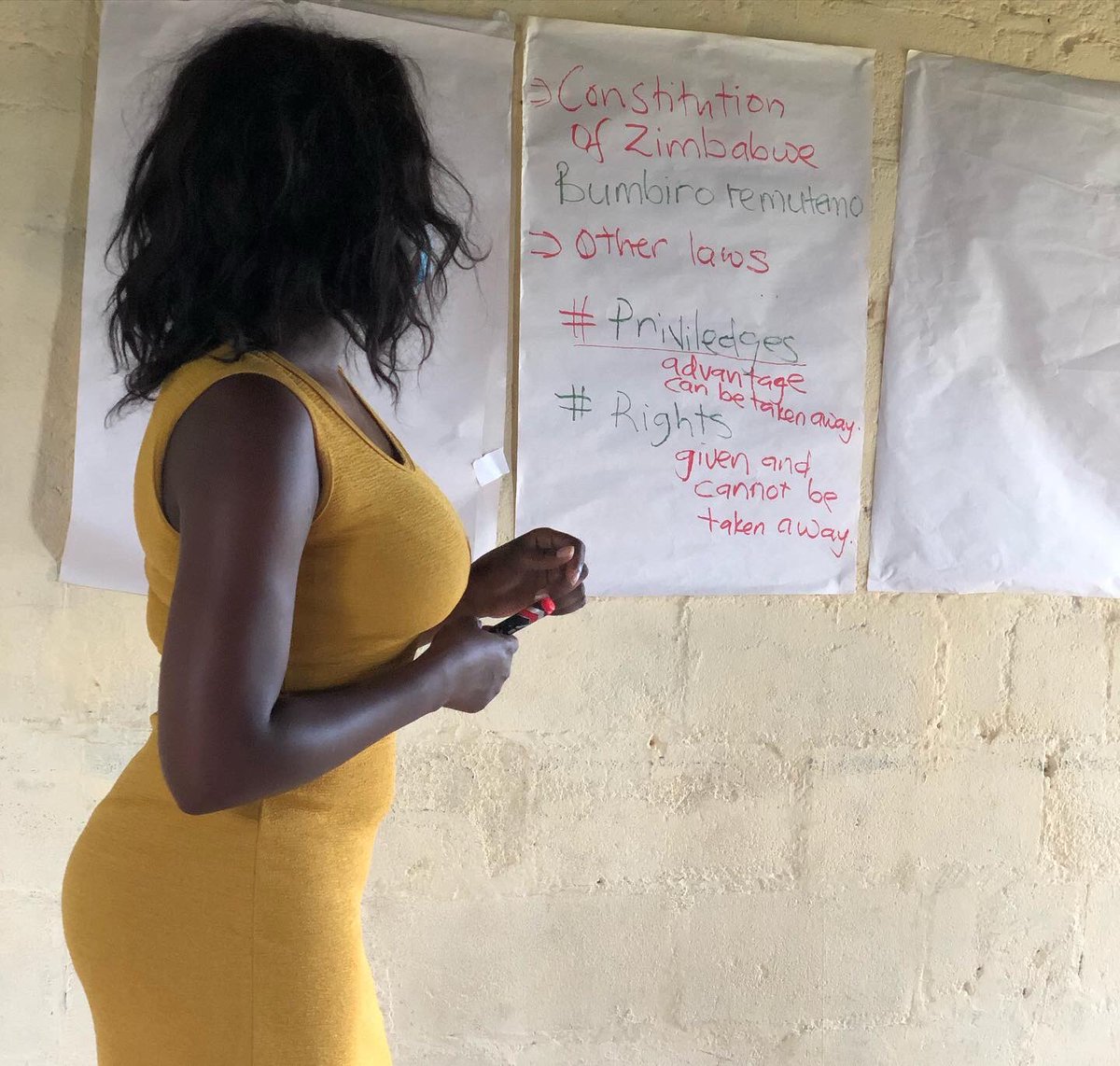 MagariraBelinda's tweet photo. Yesterday and today in Musami training female sex workers on human rights, SGBV and SRH under the Voices from the fringes project being implemented by FACT Zimbabwe funded by UNTF under Spotlight Initiative.

#Voices #DevelopmentPractitioner #ministerbzw #humanrights #srhr4all https://t.co/q4SUd1RVlq