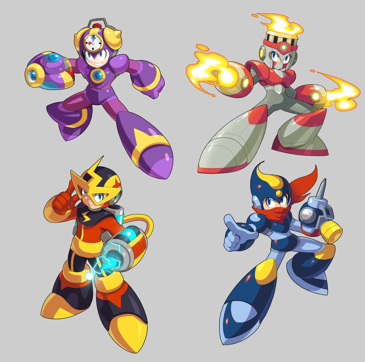 「Mega Forms (Time, Fire, Elec and Oil) #M」|ultimatemaverickxのイラスト