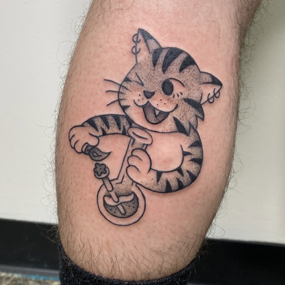 cat smoking cigarette tattoo hell yes bong cat tattoo