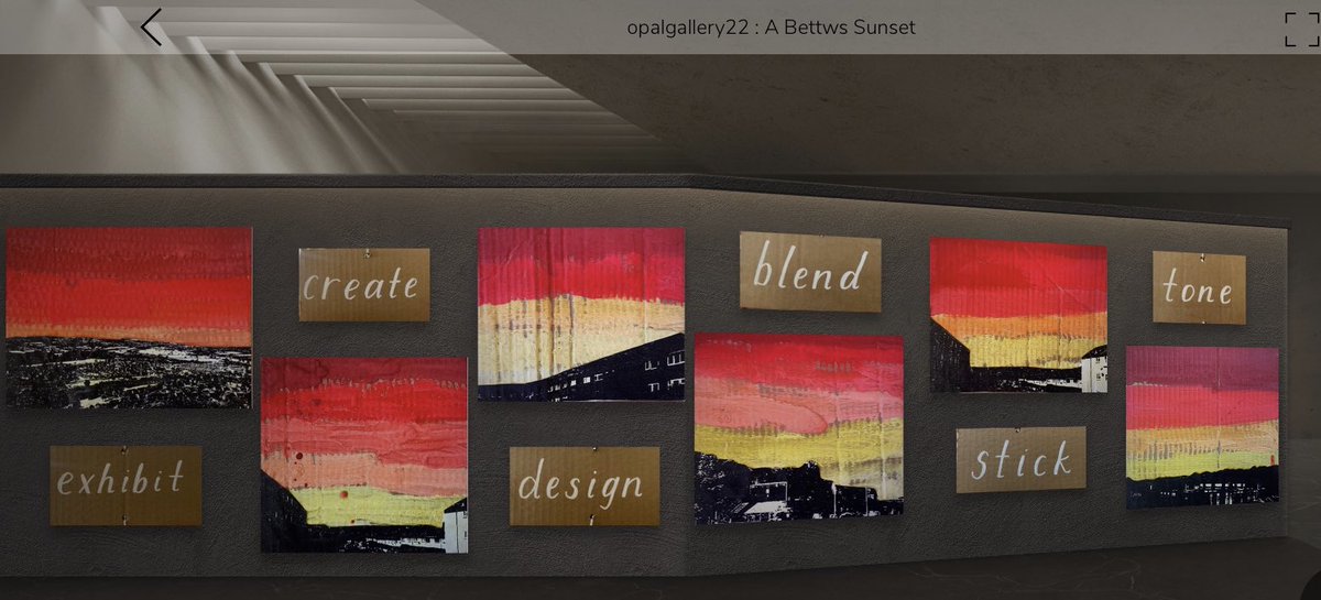 Monnow_Primary's tweet image. #DosbarthOpal have created their “Beautiful Bettws Sunsets”🌅 by combining this term’s art and digital processes. Here some  screenshots of our virtual art gallery.❤️🎨🖌#CynefinBelonging #CelebrateTheProcess #EveryChildIsAnArtist @EAS_EarlyYears @EAS_ExpressArts @EAS_Digital