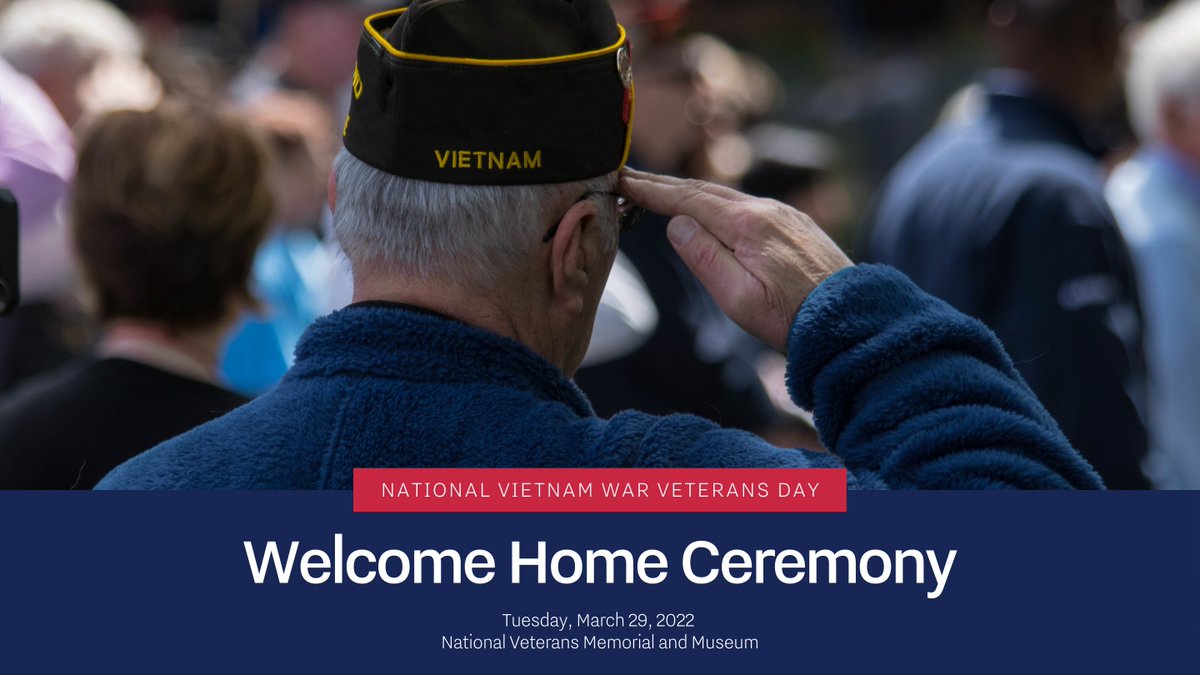 Welcome our #VietnamWar #Veterans home! Join us on #VietnamVeteransDay at 10 a.m. w/ special guest Vietnam and GWOT Veteran, Sgt. Maj. of the Army Jack Tilley, <a href="/USArmy/">U.S. Army</a> (Retired). Reserve your free ticket: bit.ly/3huHH49 #NVMM #ThankVietnamVets <a href="/vietnamwar50th/">VietnamWar50th</a>
