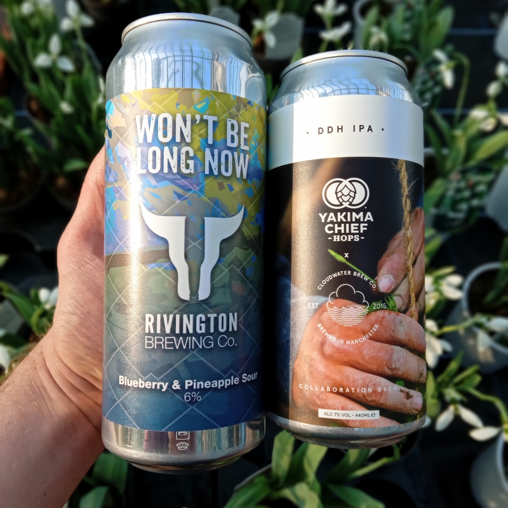 Recent beer arrivals that are making us thirsty...

@Rivingtonbrewco Won't Be Long Now 6%
Blueberry &amp; Pineapple Sour

@Cloudwaterbrew x <a href="/YakimaChief/">Yakima Chief Hops</a> Hops Green Bullet 7%
DDH IPA using a new experimental hop variety delivering lots of orange, guava and papaya fruit flavours.