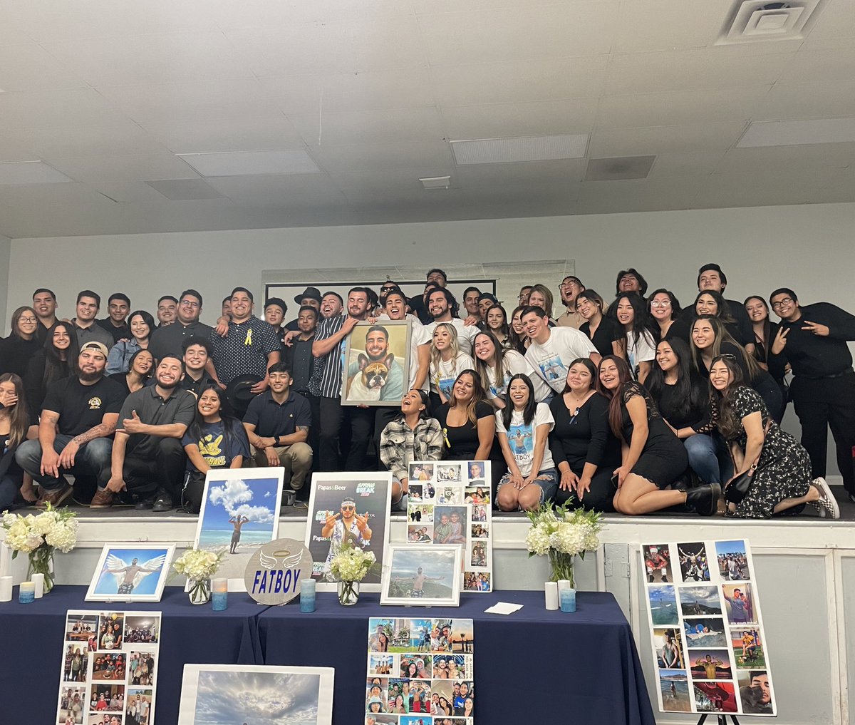 princessdeila's tweet photo. Yesterday we finally put Berto to rest. After the flowers were laid on his grave, we decided to take one last picture with him &amp; as you can tell by the rainbow, he was definitely there with us🌈 Berto is our new angel watching over us &amp; I know he’s dancing it up in Heaven👼🏼🕊#LLB https://t.co/1tWuByHnEa