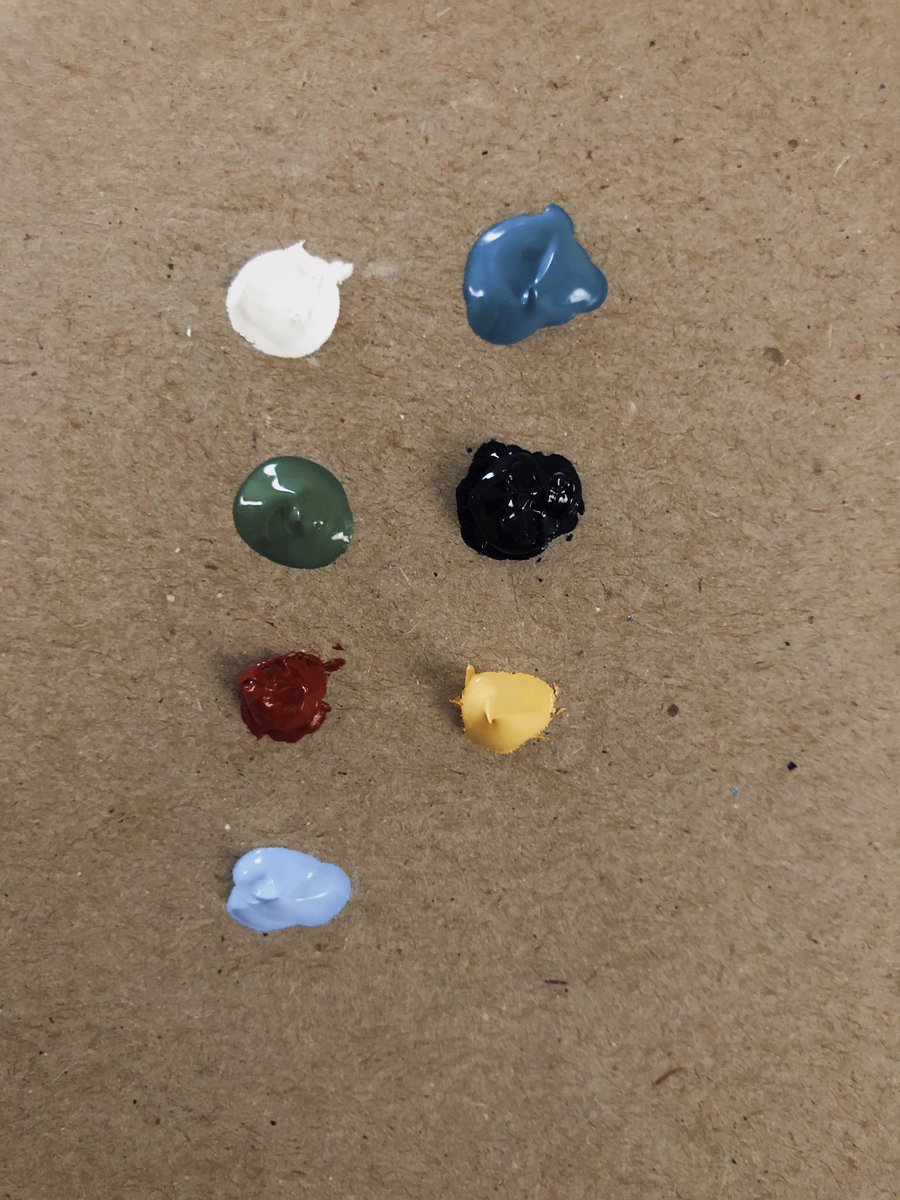 jaaysart's tweet image. The painting              The palette