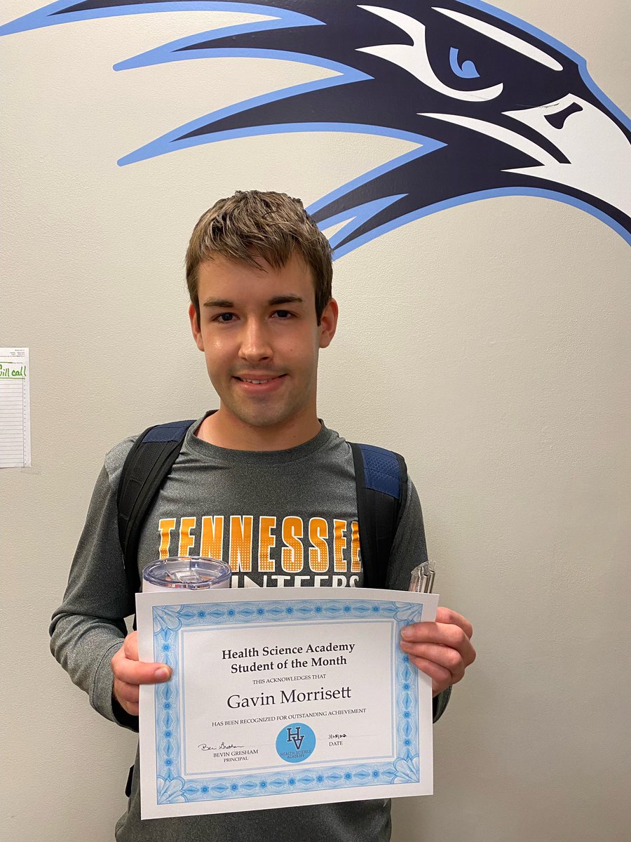 Congratulations to our Health Science students of the month, Chloe Moon and Gavin Morrisett! You all rock! <a href="/HVAGresham/">Bevin Gresham</a>