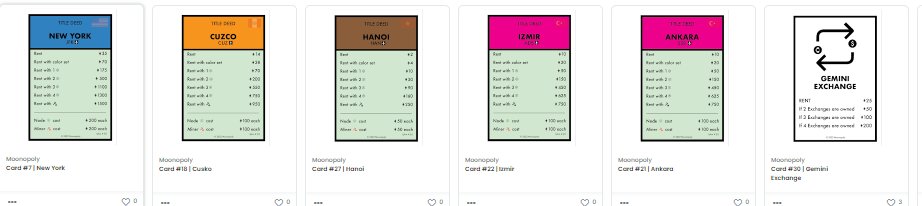 my collection takes slowly but surely shaping, thanks again to <a href="/Real_Moonopoly/">MOONOPOLY</a> for the cards, who wants to play with me  Moonopoly 😏

#NFTs #NFTAirdrop #Ethereum #Monopoly ##ETH