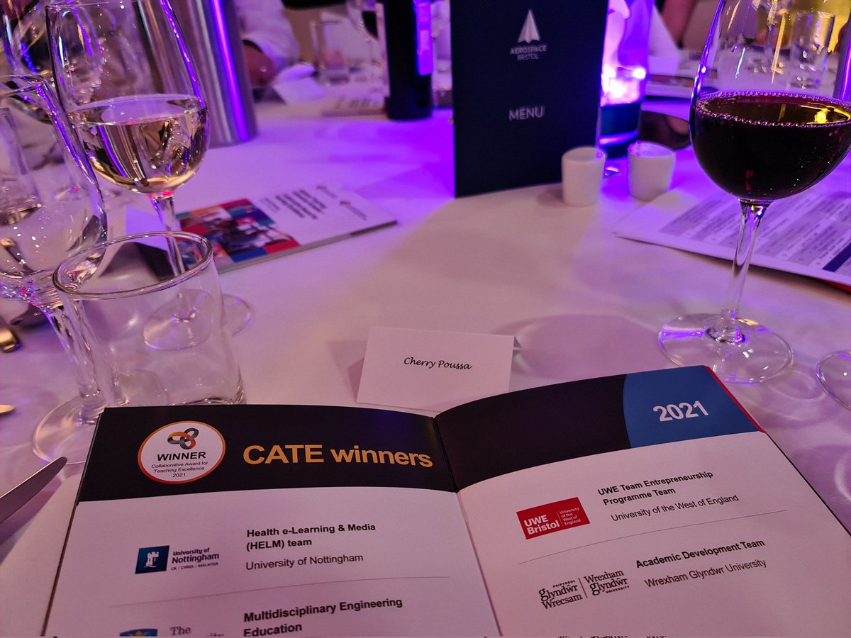 Getting ready to celebrate <a href="/UoN_HELM/">UoN HELM</a> CATE award at #NTFSandCATEawards