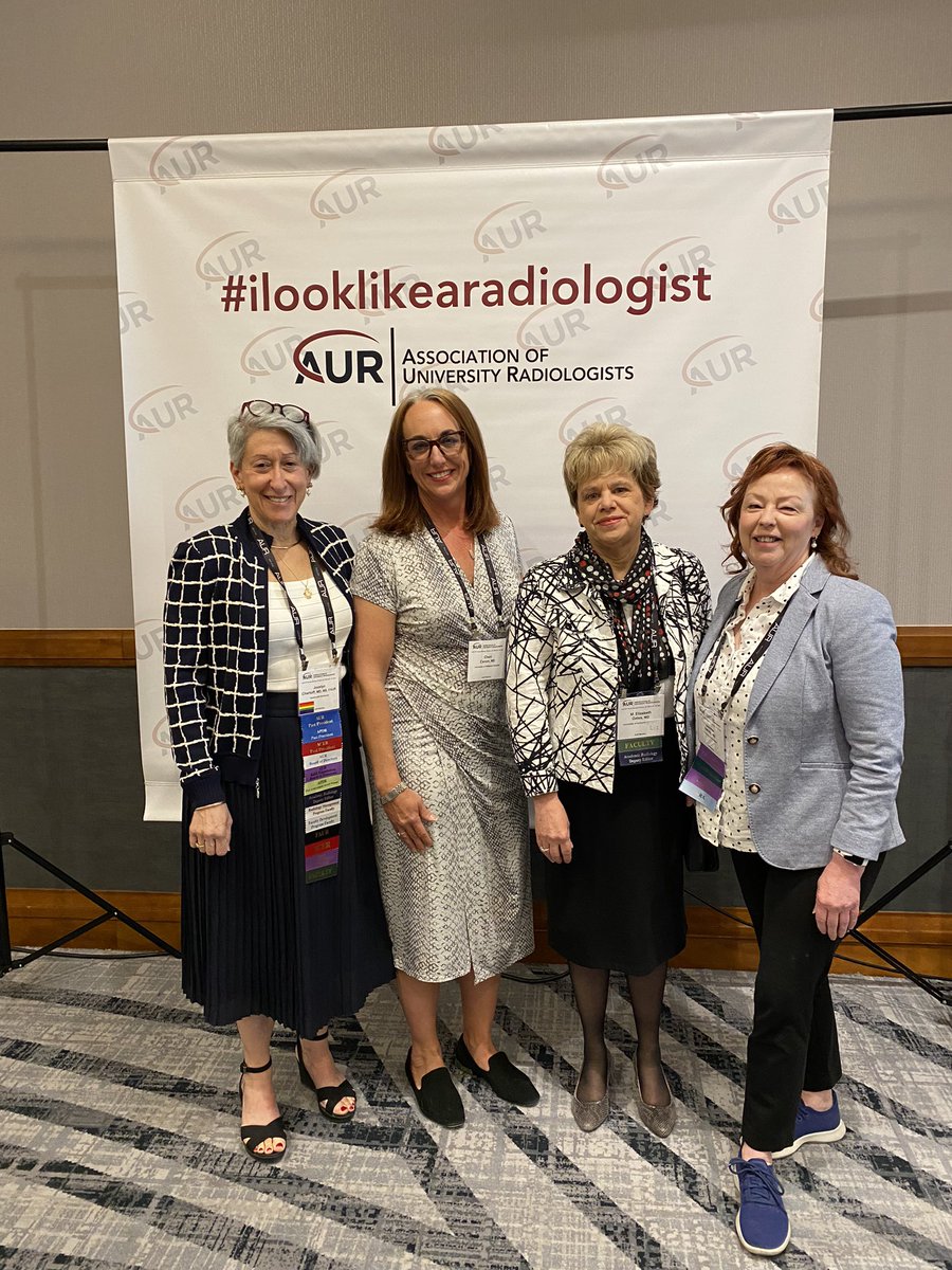 What Radiology CHAIRS look like! With Cheri Cannon, Liz Oates, and Jocyln Chertof. #AUR2022 #SCARD #WomeninRadiology