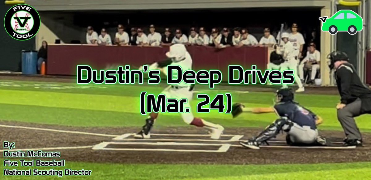 DustinLMcComas's tweet photo. BIG-time '23 performance; am I a curse for '22 class?; and #uncommitted 22/23/24 players in a new Dustin's Deep Drives: https://t.co/qIWuPYrheK Featuring: @TMHSBaseball, @tomball_bsball, @OTHSFalconBase, @spxhtxbaseball, @CWCatsBaseball, @BridgelandBsb, @STHCatholic #WatchEm https://t.co/6PpdNPcPO2