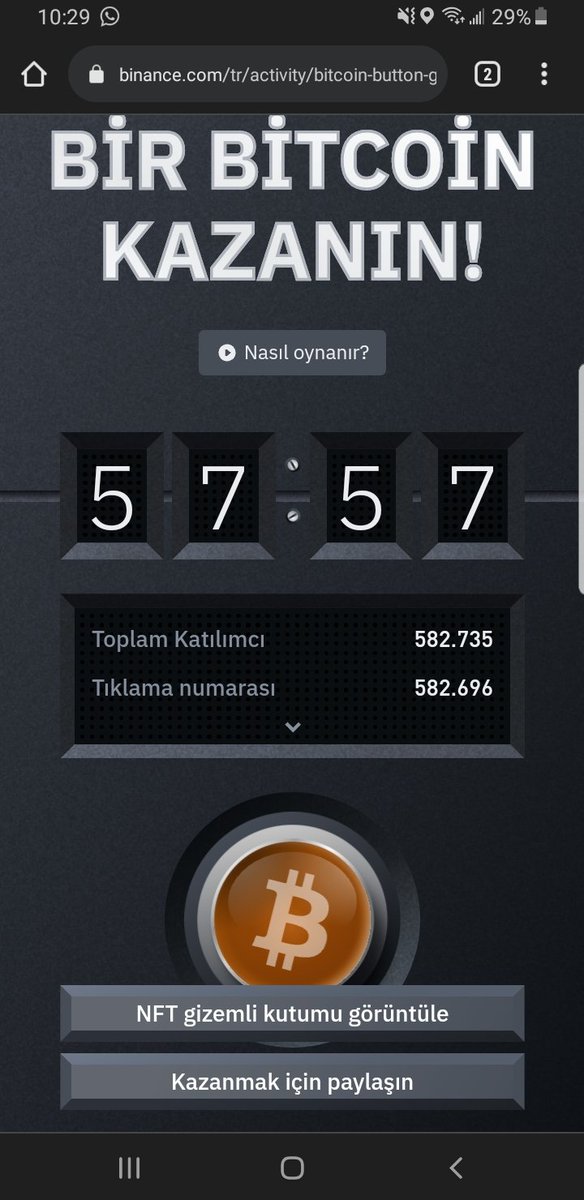 #Binance #BitcoinButton