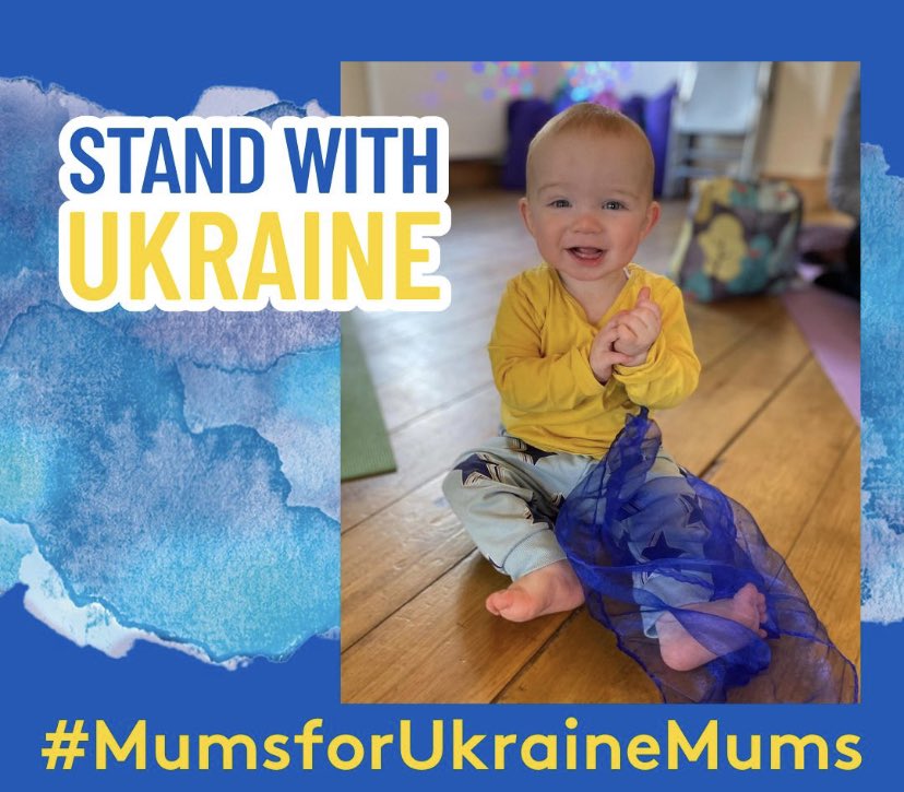 Dress your baby in blue and yellow and join us on Instagram and Facebook for our ‘Shine A Light for Mamas &amp; Babies of Ukraine’ fundraising event. Please share 💙💛🇺🇦🙏#mumsforukrainemums #RedCross