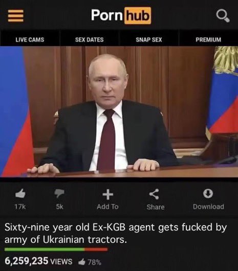 DarthPutinKGB's tweet image. Found out @Pornhub isn’t blocked in Russia.