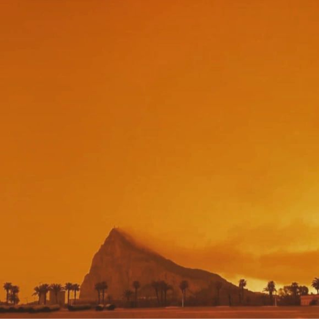 James Spann on Twitter "Saharan dust storm today in La Línea, Spain