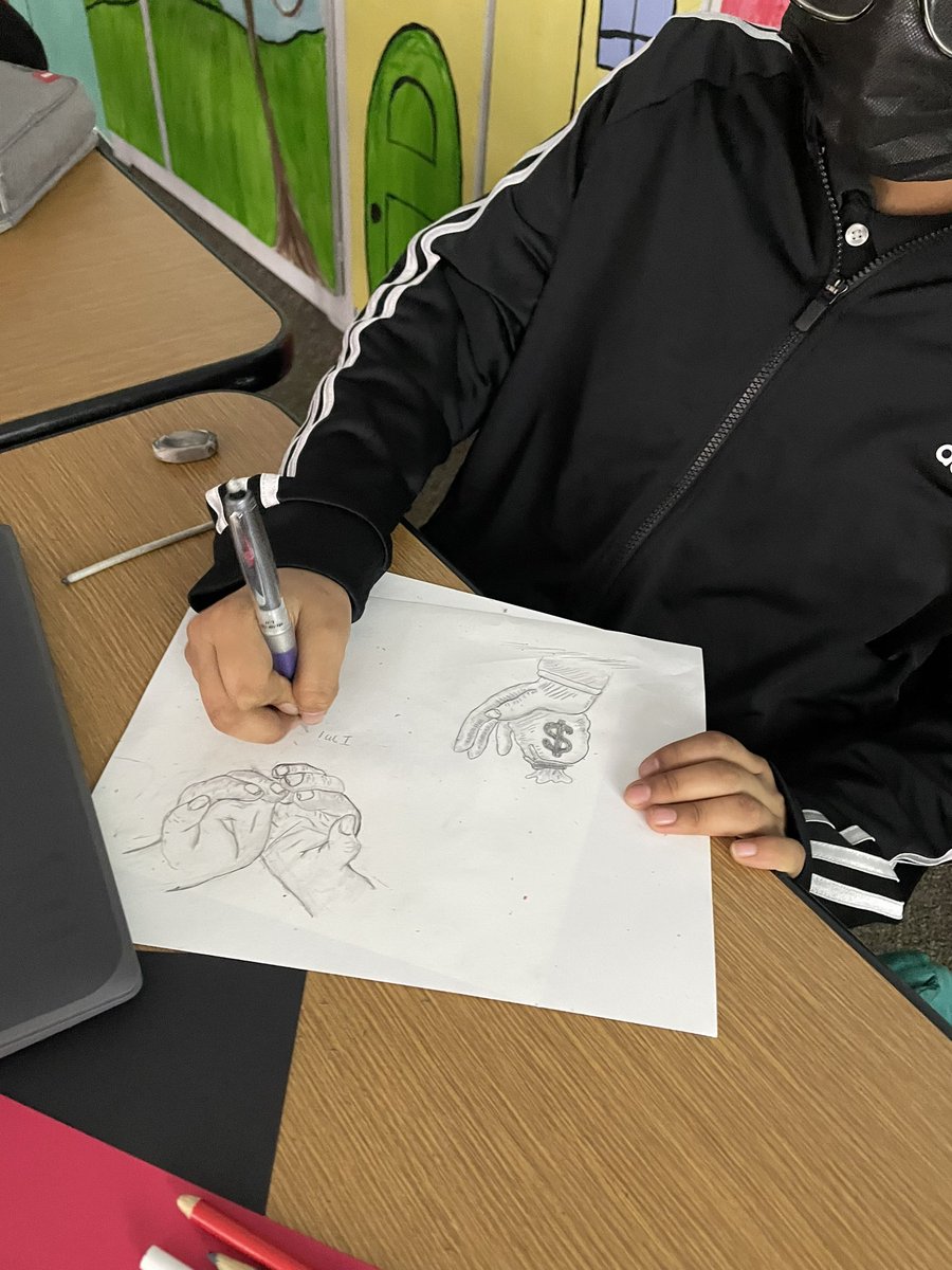 SpanishEagles's tweet photo. Ss are working on #artistic representations of #immigration based on the #documentary #whichwayhome showing #hope, #dreams, #dangers. We had good discussions in English as TL is limited.#spanishclass #immigration #langchat #espanol #highschool https://t.co/NrO6QmB07q