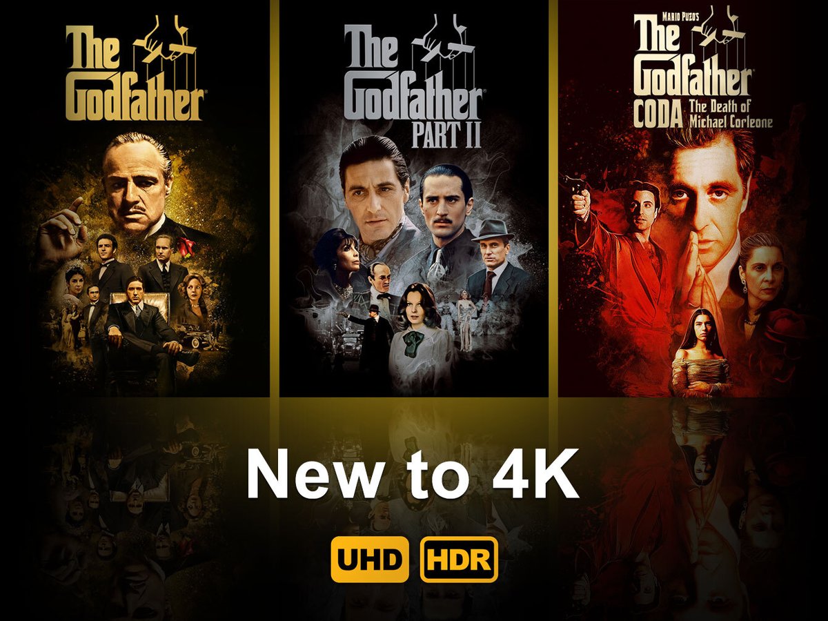 kaleidescape's tweet photo. Celebrate the 50th Anniversary of “The Godfather” this month with 4K versions now available on #Kaleidescape (https://t.co/aY7mMBjXqa). 
It's an offer you can’t refuse! 
Experience Kaleidescape, The Ultimate Movie Player! 
#HomeTheater
#PrivateCinema
#AVtweeps 
#Godfather50th https://t.co/DCnmXTjrMl