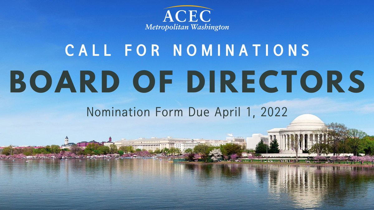 ACEC_MW's tweet photo. Are you interested in serving on our Board of Directors?  We're looking for nominations for our 2022-2023 member year.  
Download the fillable form here: https://t.co/OqXPk79BaS
#ACECMW #BoardofDirectors #CallforNominations https://t.co/m0NAv8Ykzq