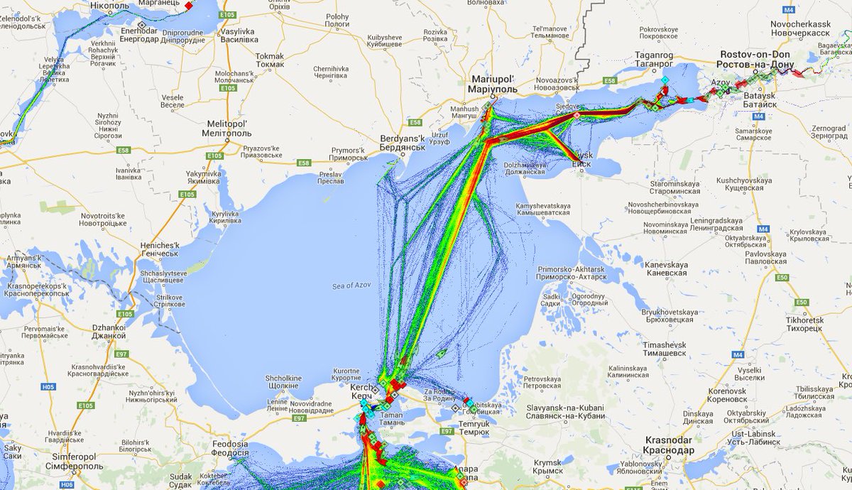 JamesSpackman's tweet photo. From his lair on the coast at sunny Cape Idokopas, Putin looks out over the Sea of Azov...

Russia’s long-held ambition for deep ports in warm waters are essential for global expansion.

The Kerch-Crimea bridge is his harbour gate.
https://t.co/lw7RDR1sUT https://t.co/iZFEngkl0o