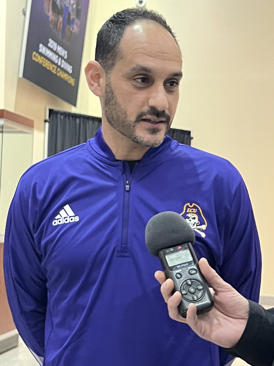 “ I have talked to the guys on the team and met with them already”#ECU new #HC Mike Schwartz