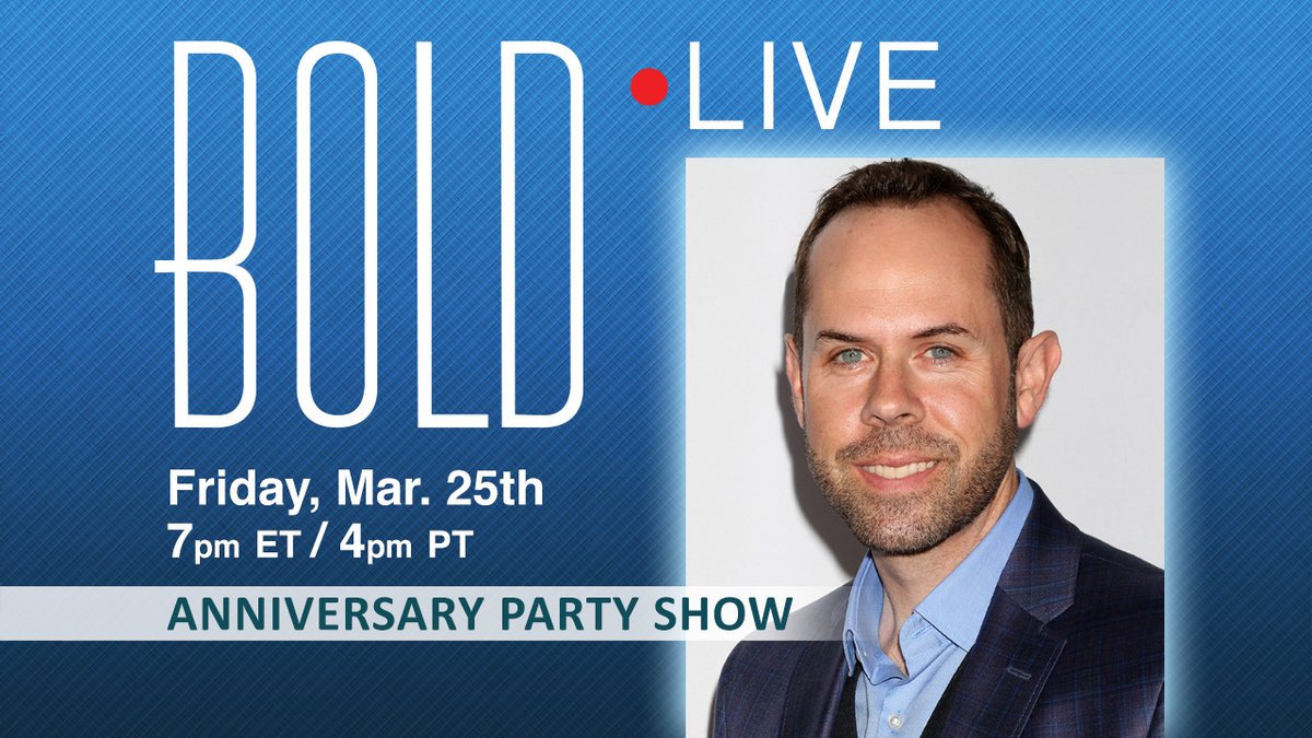 boldinsider's tweet photo. Come celebrate with Supervising Producer @CaseyKasprzyk on The Special 35th Anniversary Party Edition of #BoldLive. Click here to set a reminder: https://t.co/uaAu4BiJFd #BoldandBeautiful https://t.co/ggBilxGCoa