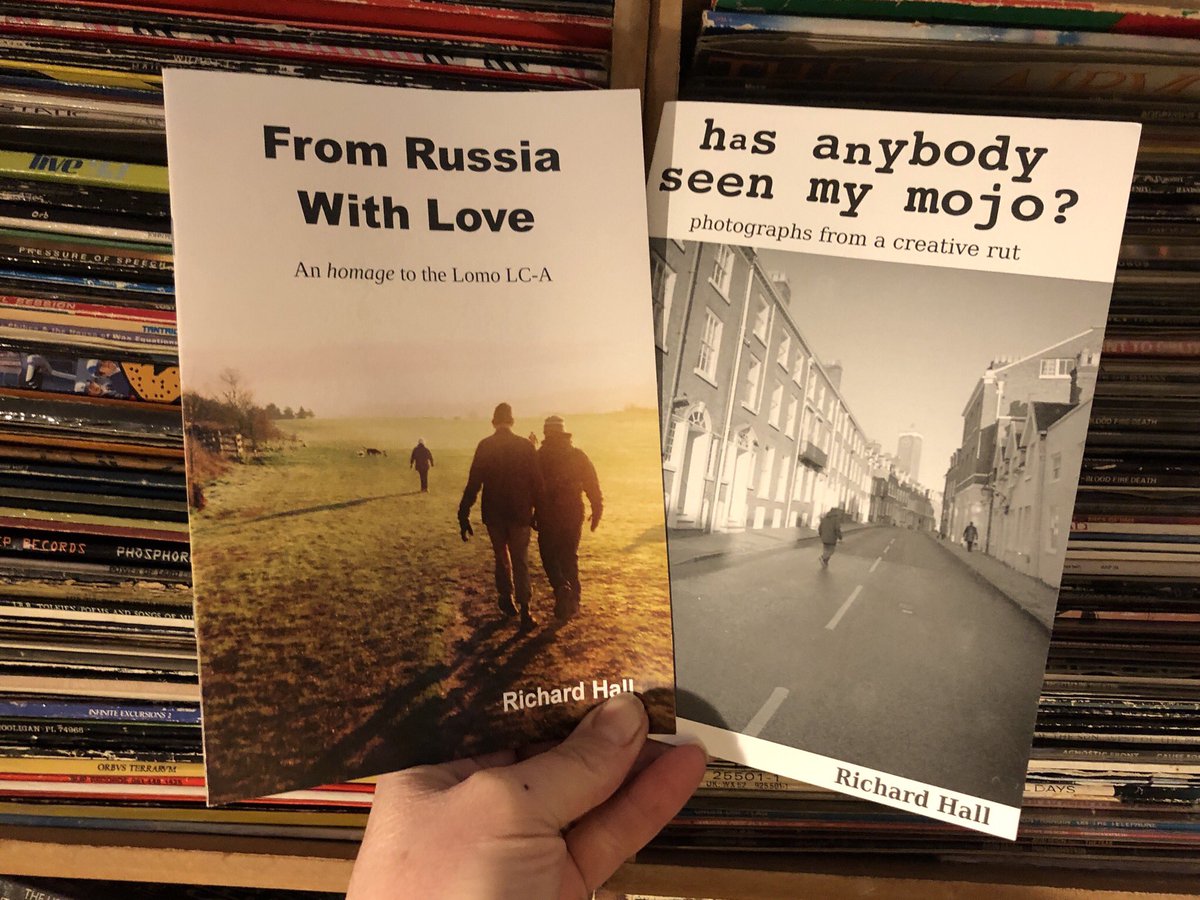 RedeyeRedscale's tweet photo. I added a #zine or 2 to my bookshelf last week, with thanks to @richardhall
The Lomo one is sublime, and the Mojo one has some #redeyeredscale images in it!! #believeinfilm #sunny16podcast #redscale https://t.co/bHClLYKUT6
