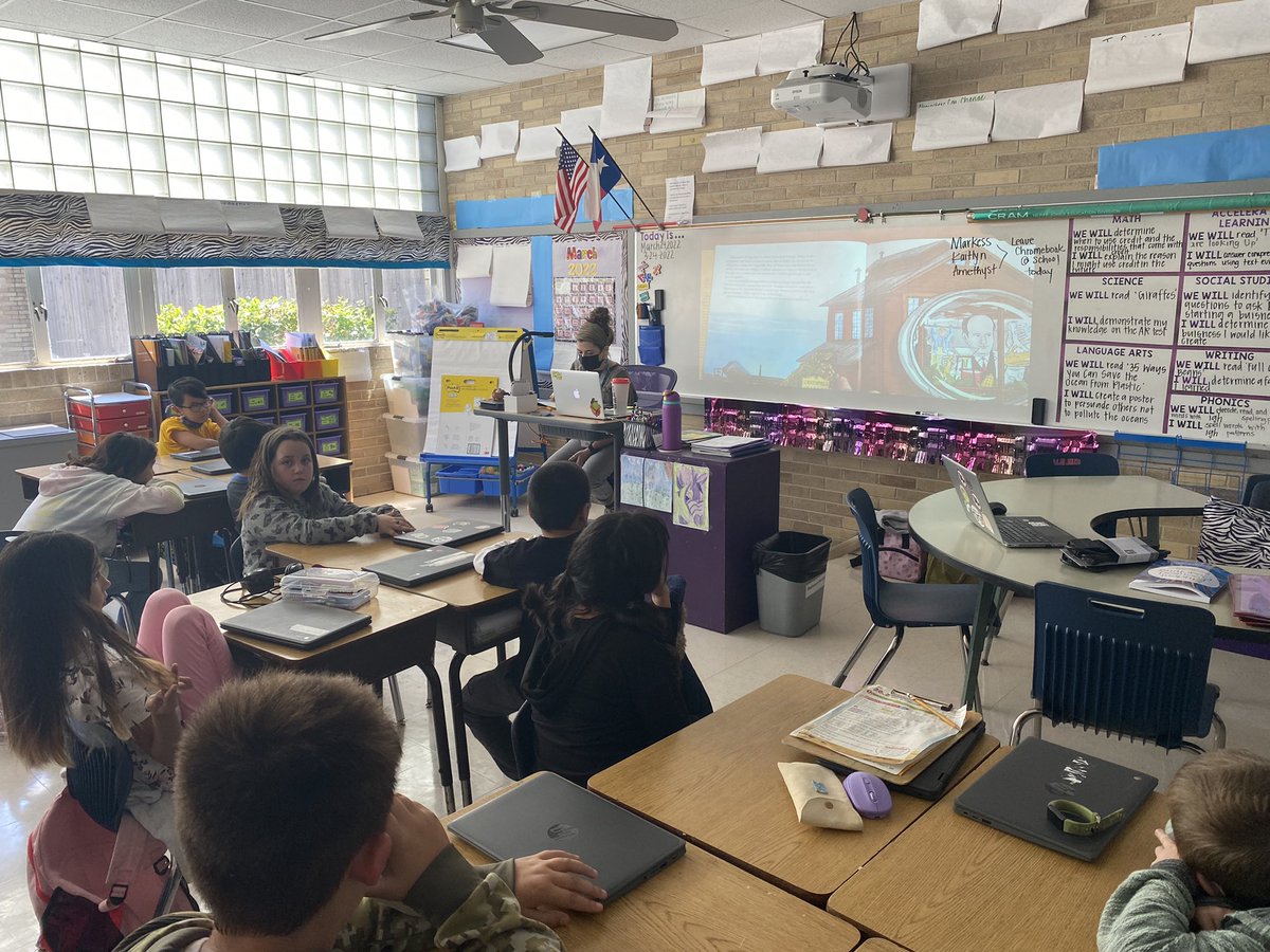 It’s Texas Farm Bureau’s Ag Literacy Week. <a href="/MsBowers_/">Ms. Bowers (she/her)</a> read Full of Beans: Henry Ford Grows a Car by Peggy Thomas. The #StephensonsScholars were amazed by the accomplishments of Henry Ford. #ReadAgBooksTX <a href="/TexasFarmBureau/">Texas Farm Bureau</a>