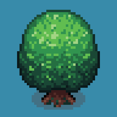artjm3s's tweet photo. you wouldn't believe mewhen i say this took a day and a half, but top down style and shading in general takes a while to get your head around..
but behold: a tree!
#pixelart | #pixelartist | #lospec | #pixelartbeginner https://t.co/x3Vr0tvXrm