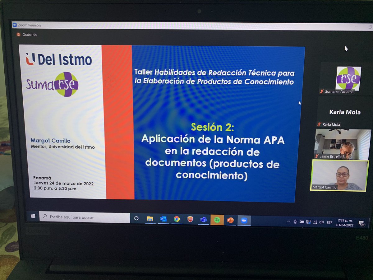 molakarla's tweet photo. Seguimos aprendiendo! Hoy gracias a la @udelistmo @CCarrascoPA y al equipo docente estamos, junto a nuestro #team de consultores aliados, en taller de redacción de documentos usando normas APA. #ODS17 
#sangria #tablas #numeracion #indice #fuentes #figuras #referencias #formatos https://t.co/zSGuxxmYKQ