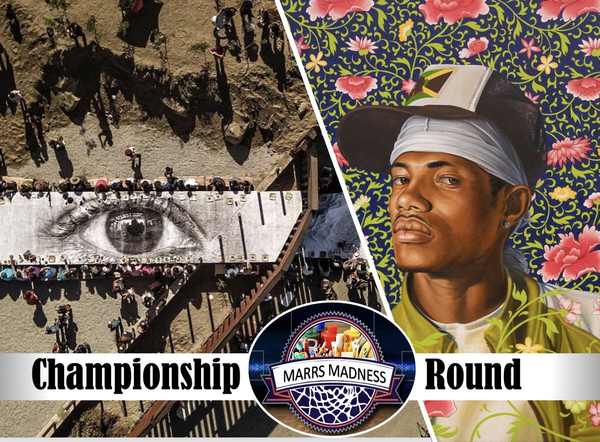Here we go! Championship round of the Marrs March Masterpiece Madness bracket challenge. Students have been voting all week and have narrowed it down to two wonderful artists, <a href="/JRart/">JR</a> &amp; <a href="/kehindewileyart/">Kehinde Wiley</a> 
<a href="/OPS_RMMARRS/">Marrs Middle School</a> <a href="/afischer223/">Angela Fischer</a>