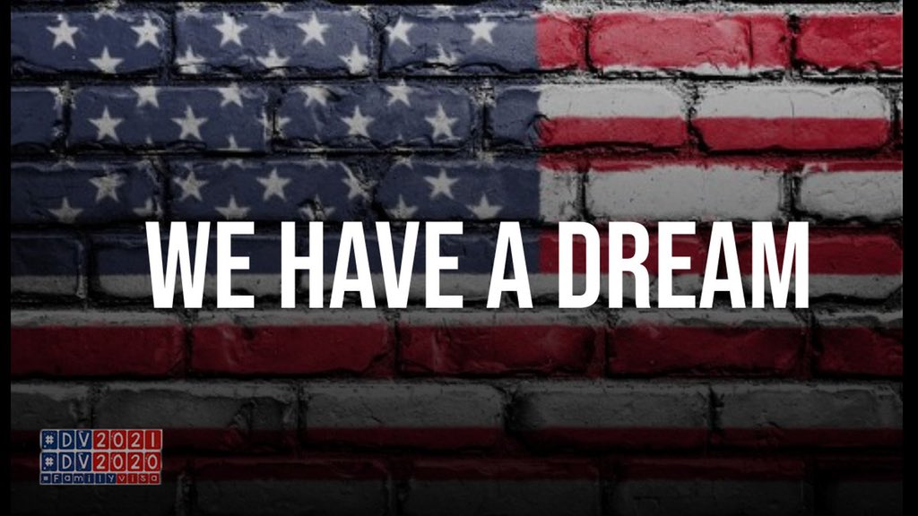 DASimmigration's tweet photo. We are Diversity Visa #DV2017 : #DV2021 immigrants.
who were affected with trump administration proclamations...deserve to be supported, heard &amp; welcomed too!
 @POTUS Please save our American dream. We need rapid actions and prioritization.
 #Humanitarian_parole_for_DV https://t.co/PBGIS0azhk
