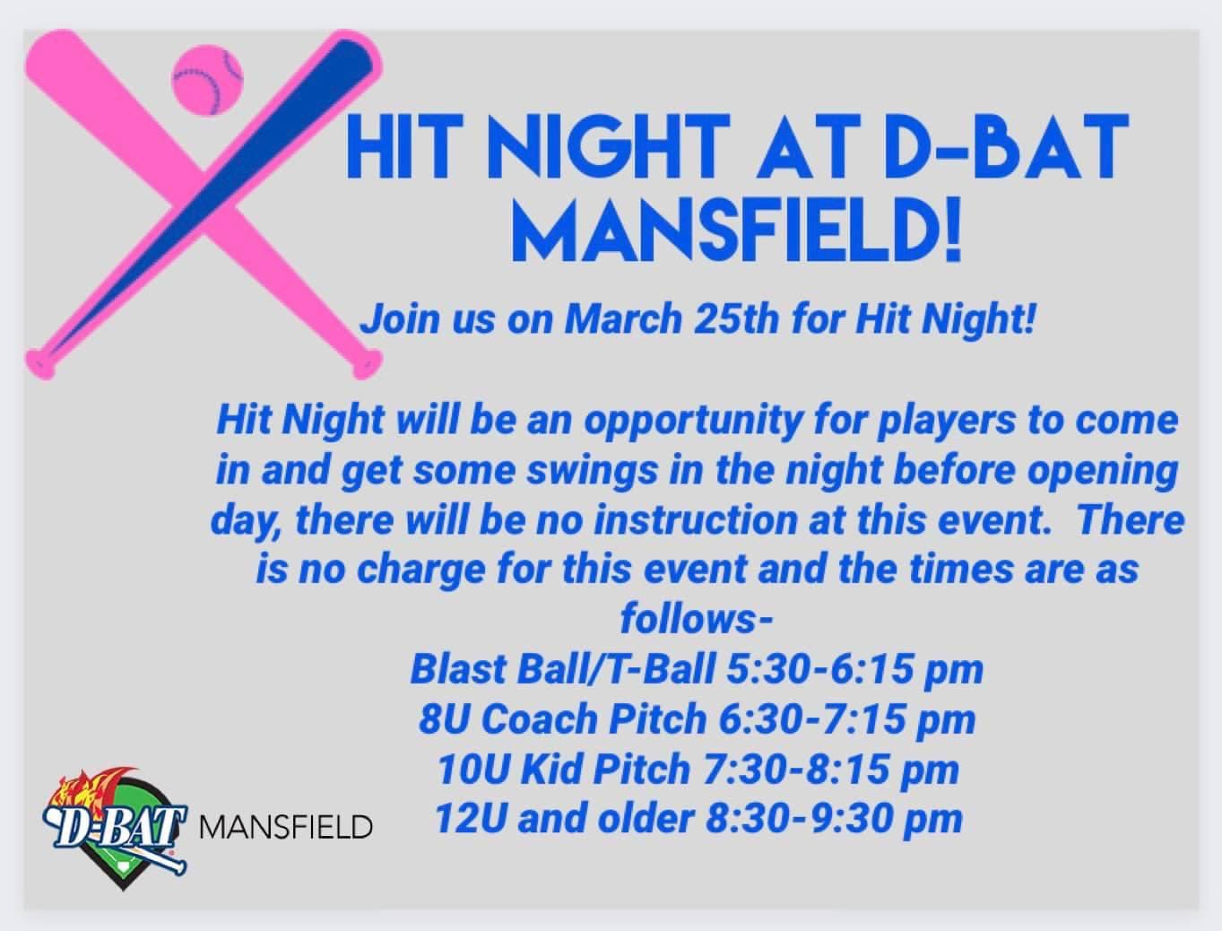 MansfieldGSA on Twitter "Please join us for Hit Night, tomorrow night