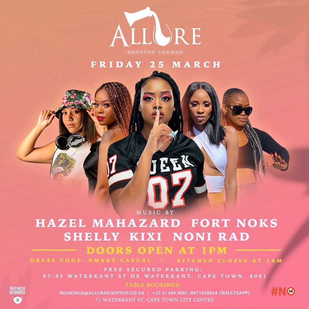 We going hard this Friday at Allure. All female headline once again #blackgirlmagic