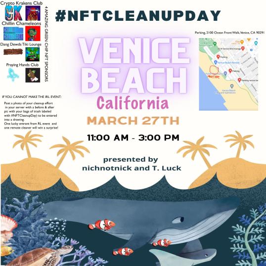 CryptoKrakensCB's tweet photo. Join our 3rd #NFTCleanUpDay this time presented and arranged by our community members @RealTonyLuck &amp; @RetroRecordss. See you there♻️🌊

"Raising awareness one clean-up at a time. Start with where you are! Give back locally then globally!" https://t.co/izhTT5Y2sr