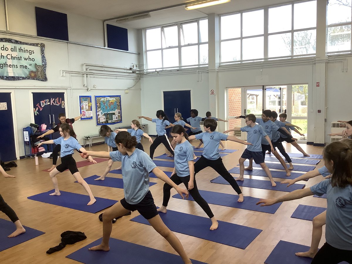 Y6 have been enjoying Yoga this term with <a href="/WiganWarriorsCF/">Wigan Warriors Community Foundation 🍒⚪️</a> #WellBeing #HealthyMindHealthyBody