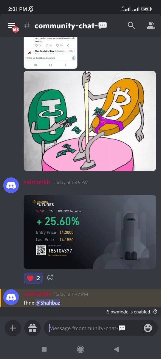 cryptoplanet_io's tweet photo. Happy members❤
$BTC $ETH $BNB #CryptoPlanet
Join Discord:
https://t.co/HGtD8gcqt6 https://t.co/hszQb22R1D