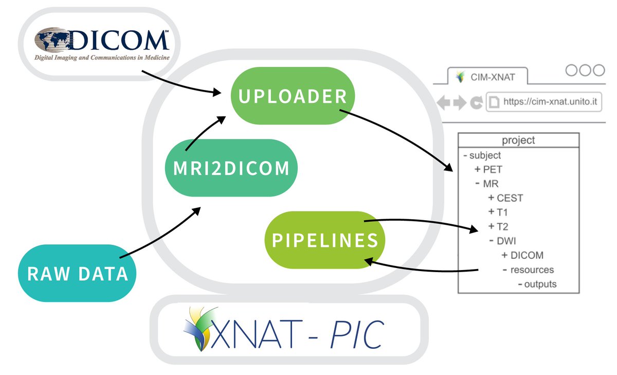 EuroBioImaging's tweet photo. As part of an @EOSCLife demonstrator project, @szullina and a team from @EuroBioImaging @unito #IBBCNR developed a suite of tools named XNAT-PIC to facilitate #datasharing and #reuse among #preclinicalimaging facilities.
And their paper is now out 👏!
https://t.co/46Ox3nizRO https://t.co/QaPAYHw7MD